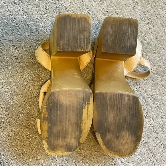 Sam Edelman $150 Platform Sandals *LIKE NEW* Leather Straps - Picture 6 of 6